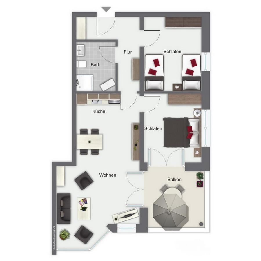 Duenenblick Wohnung 27 Больтенхаген Экстерьер фото